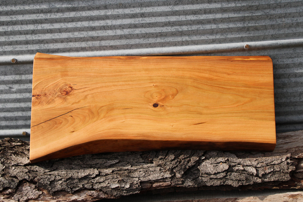 Live Edge Cherry Charcuterie Board #4.  Front pictured.