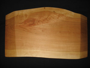 Live Edge Cherry Charcuterie Board.  Back shown.