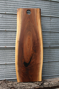 Live Edge Black Walnut Charcuterie Board #5.  Front pictured.