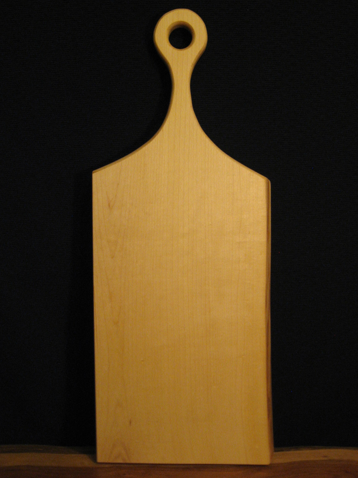 Live Edge Canadian Sugar Maple Charcuterie Cheese Board with Handle.  Front pictured.