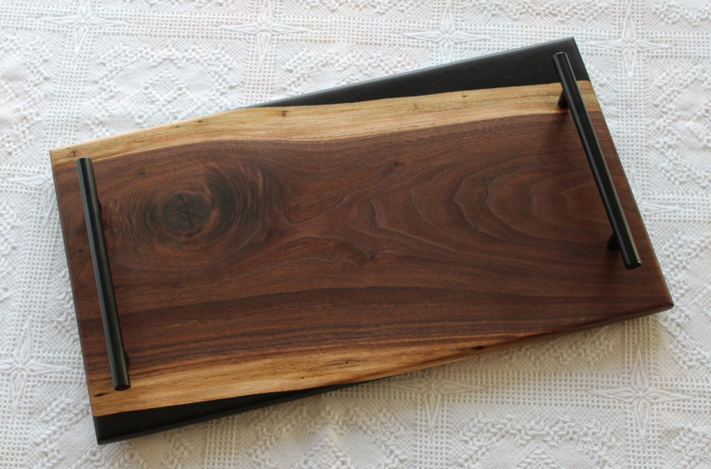 Medium Black Walnut Charcuterie Board/Serving Tray #1