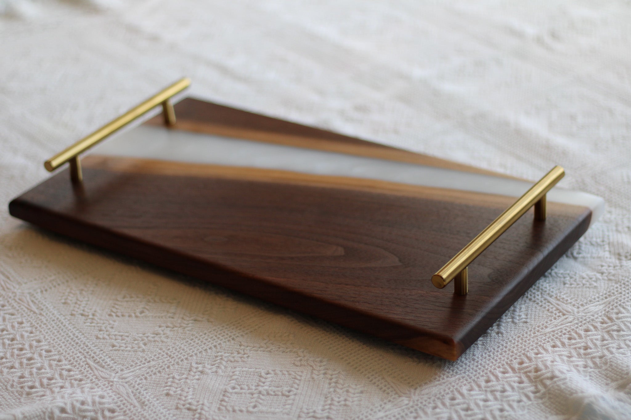 Walnut and high quality Cherry Charcuterie Serving Tray 28x10.5x1