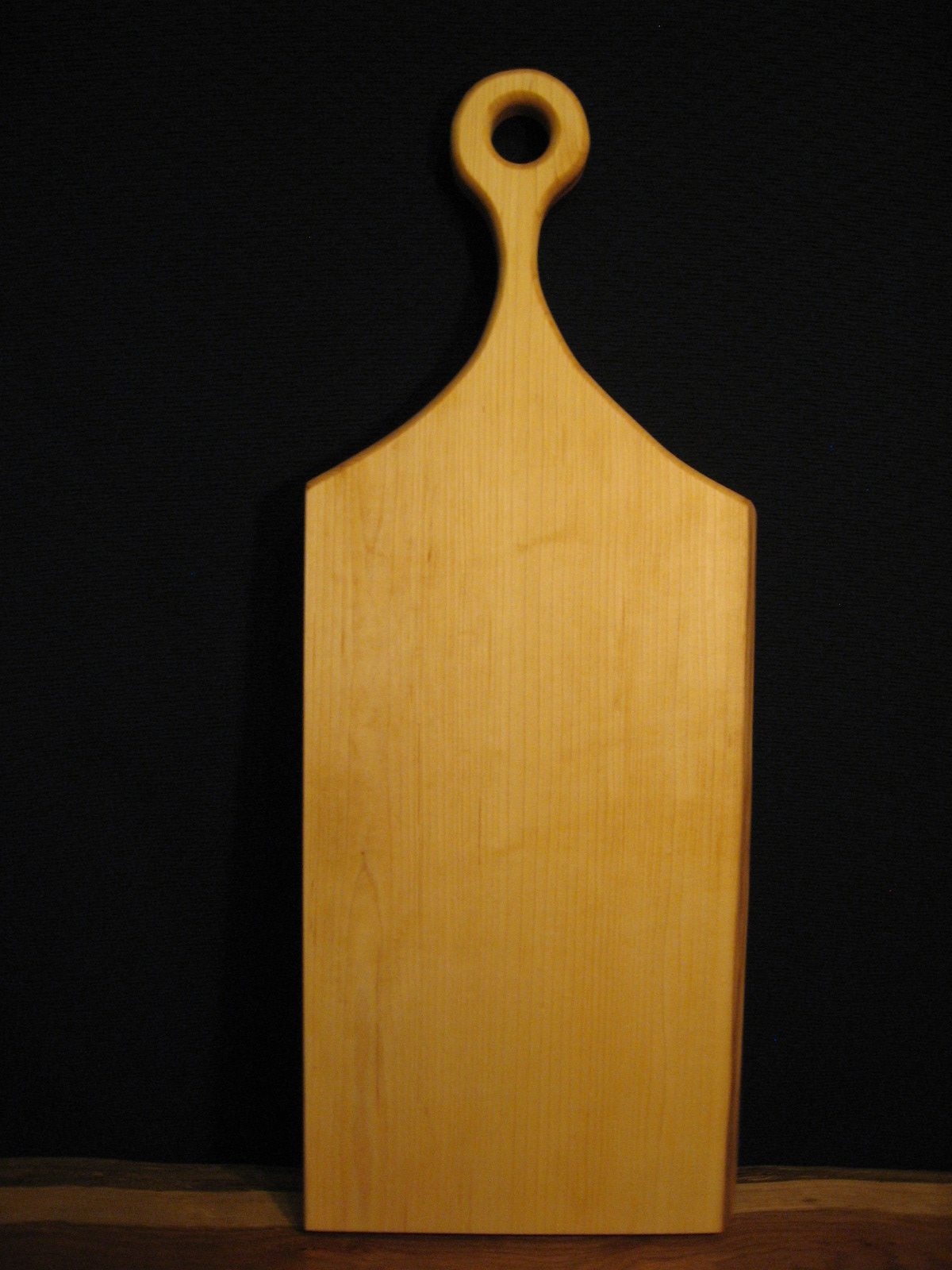 Live Edge Canadian Sugar Maple Charcuterie Cheese Board with Handle.  Front pictured